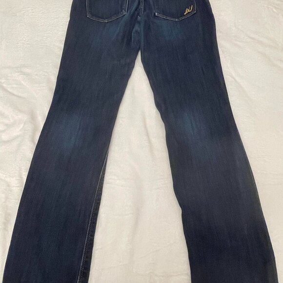 Express Stella Jeans Women 32x30 Size 8R Dark Blue Denim Skinny Low Rise Cotton - Picture 6 of 9